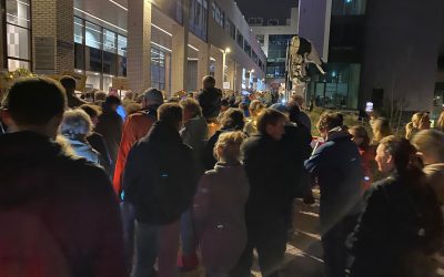 Lichtjestocht tegen geweld