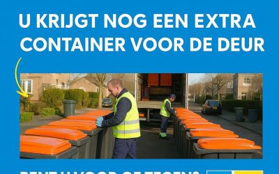 U krijgt nog een derde container voor de deur